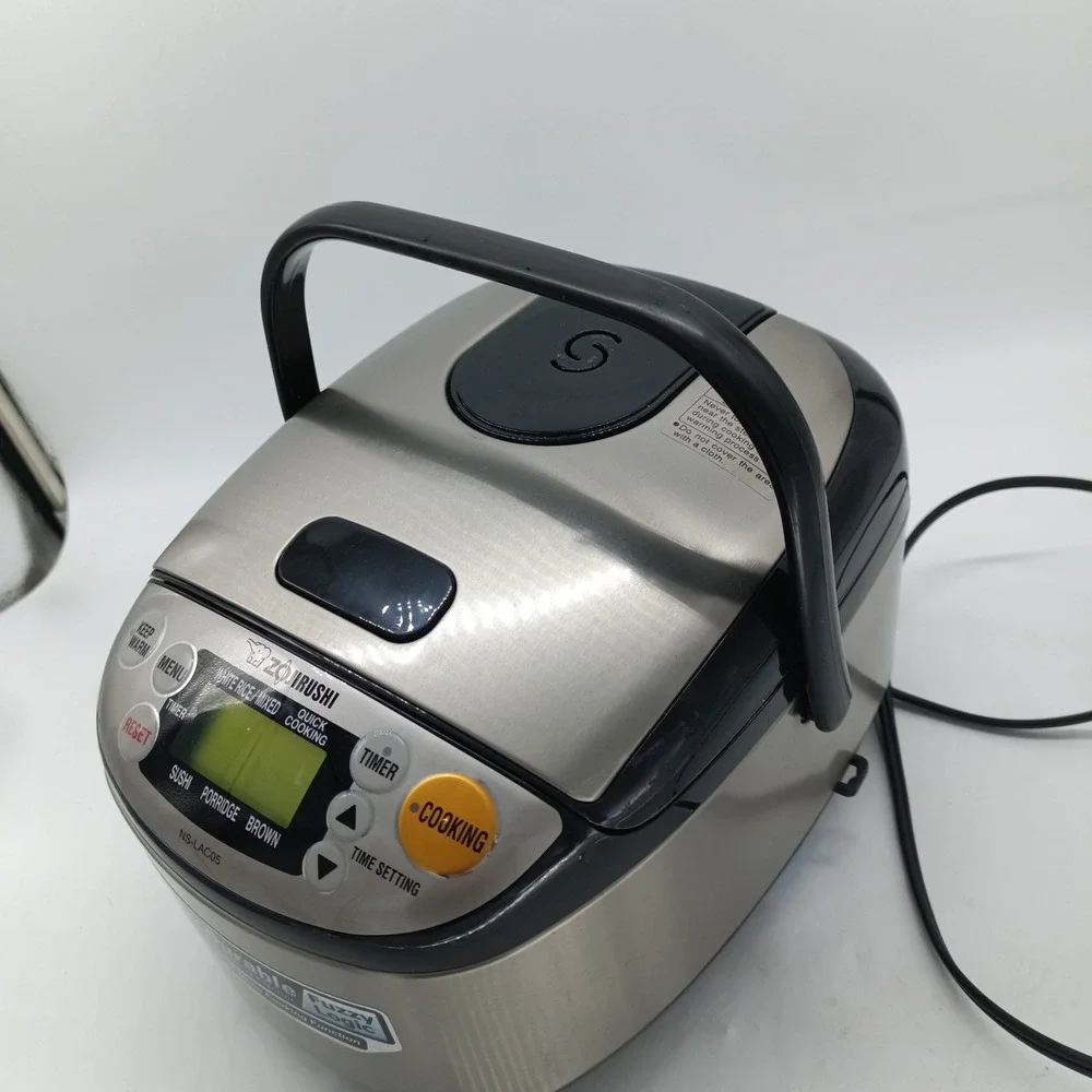 Zojirushi NS-LAC05 3-Cup Fuzzy Logic Rice Cooker & Warmer 450W 120V *NEEDS POT*
